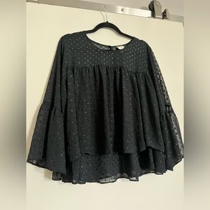 a.new.day Black Polka Dot Blouse